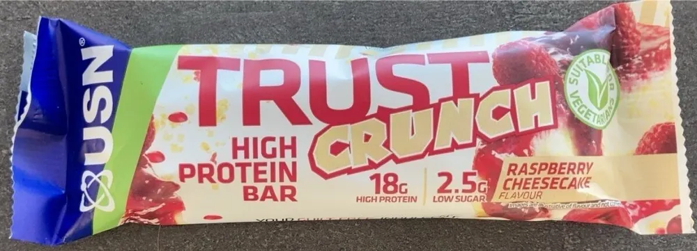 Trust crunch rasberry cheesecake
