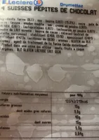 Suisses pépite de chocolat