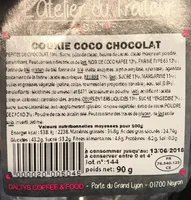 Cookie coco chocolat