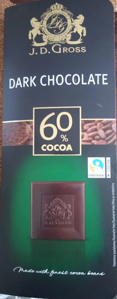 Finest Dark Chocolate 60% Cocoa