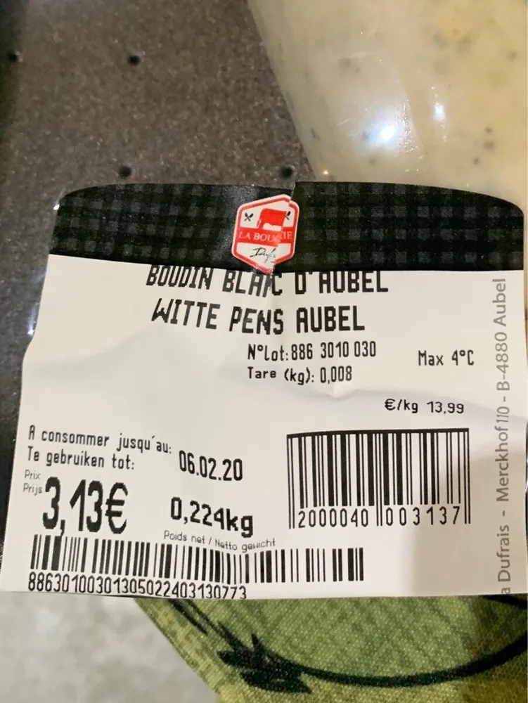 Boudin blanc d'aubel