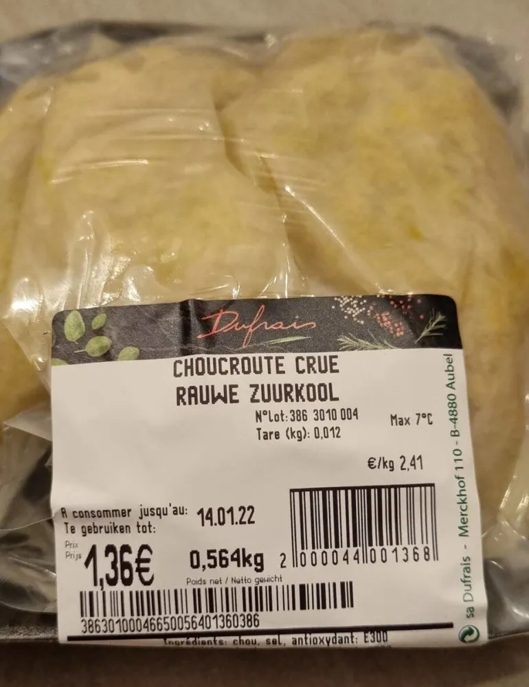 Choucroute crue
