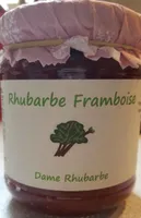 Confiture rhubarbe framboise
