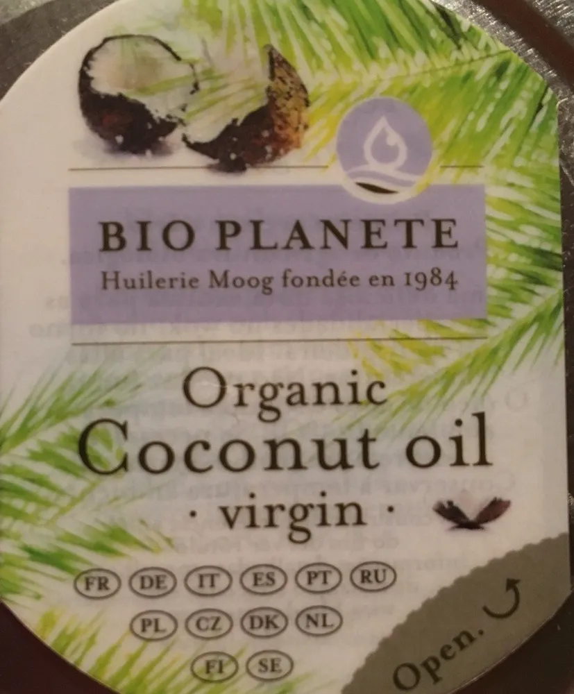 Organic coconut oil virgin