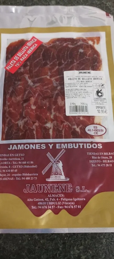 Paleta de bellota iberica