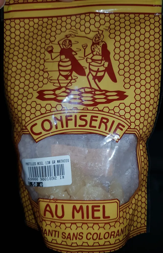 Pastilles Miel 130 Gr Mathieu