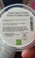 Compote fraise rhubarbe