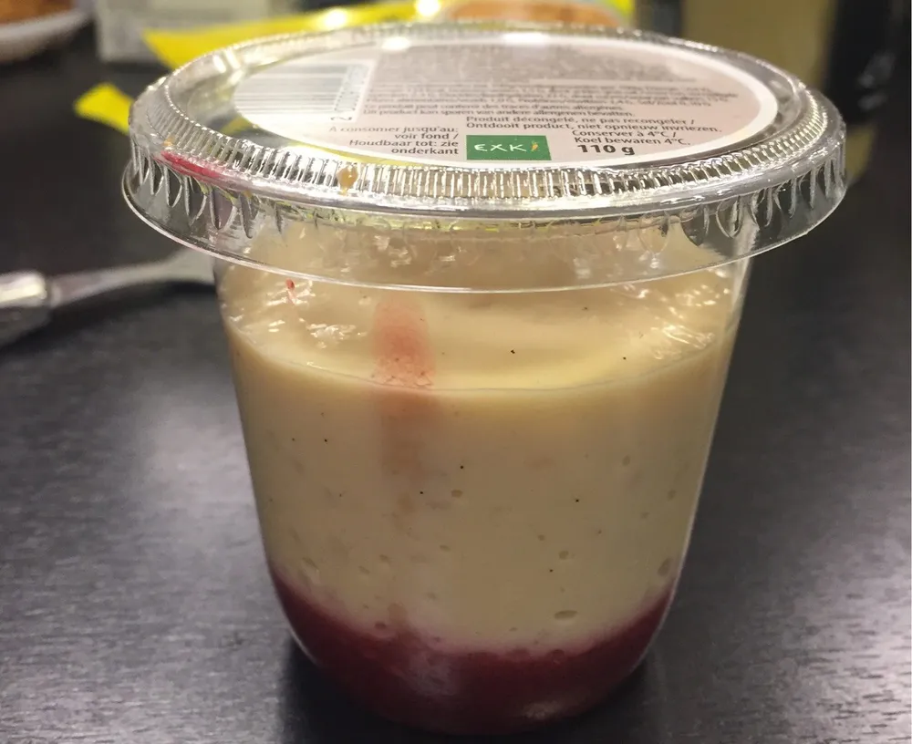 Riz au lait framboise
