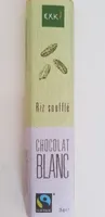 Chocolat blanc riz soufflé
