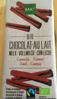 Chocolat au Lait Cannelle Bio