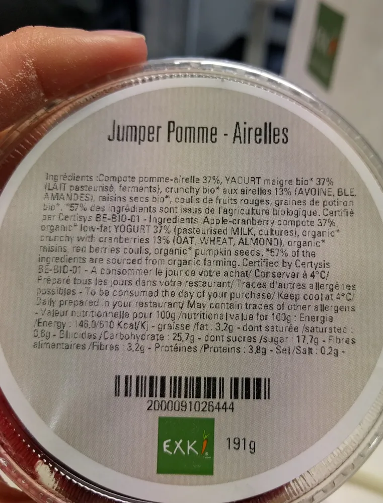 Jumper pomme airelles