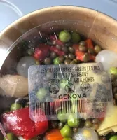 Salade lentilles petits pois artichauts