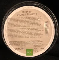 Bircher Muesli Pomme