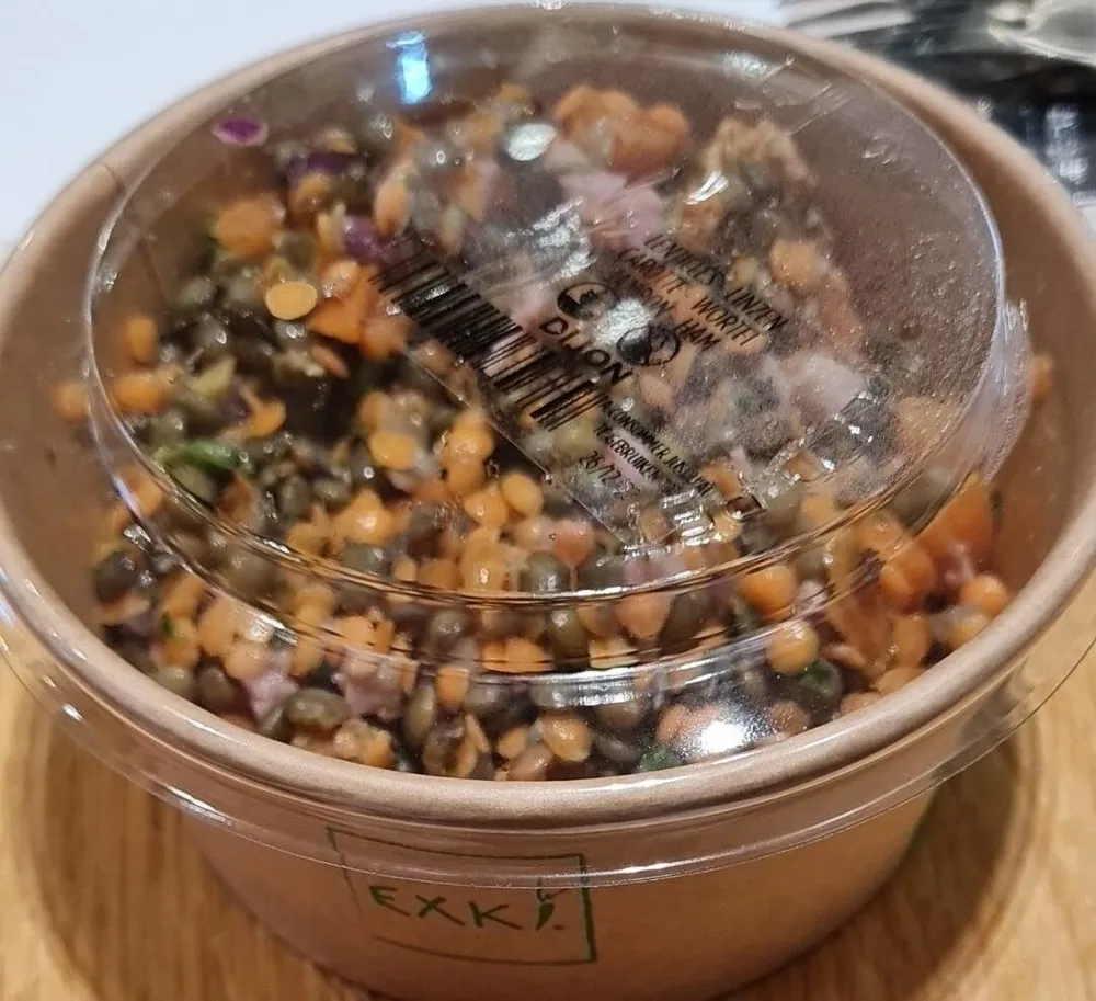 Salade lentilles carotte jambon