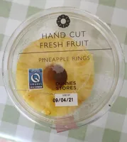 HAND CUT FRESH FRUIT PINEAPPLE RINGS