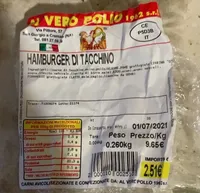 Hamburgher d tacchino