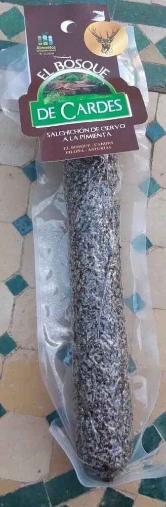 Salchichón de ciervo a la pimienta