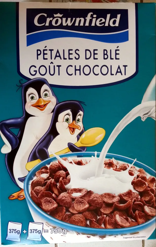 Pétales de blé goût chocolat