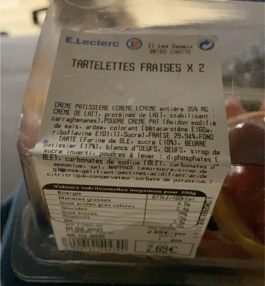 Tartelettes fraises