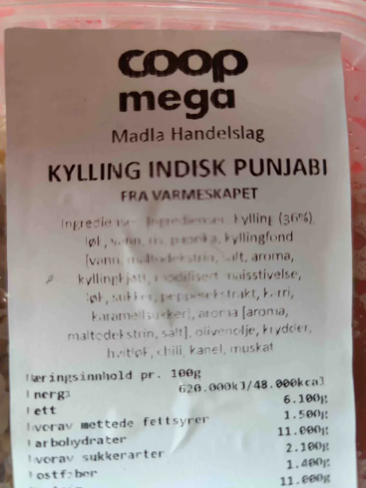 Kylling indisk punjabi