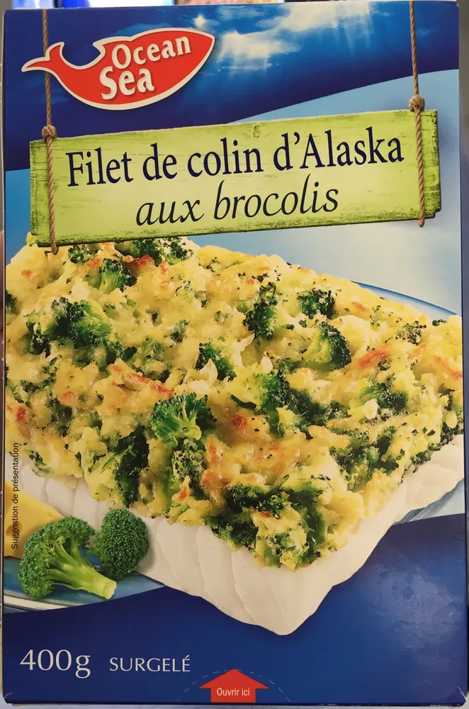 Filet de colin d'Alaska aux brocolis surgelé