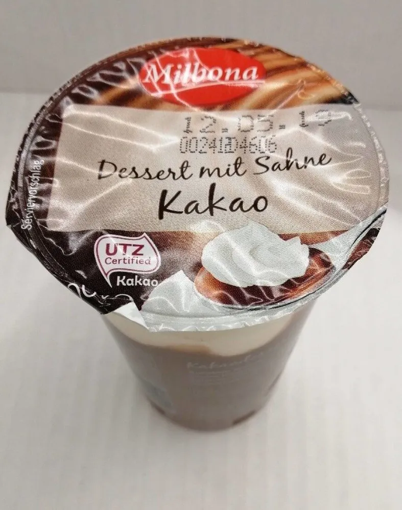 Pudding avec chantilly