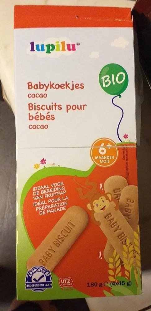 biscuit pour bébé cacao