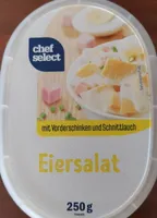 Eiersalat mit Vorderschinken u. Schnittlauch