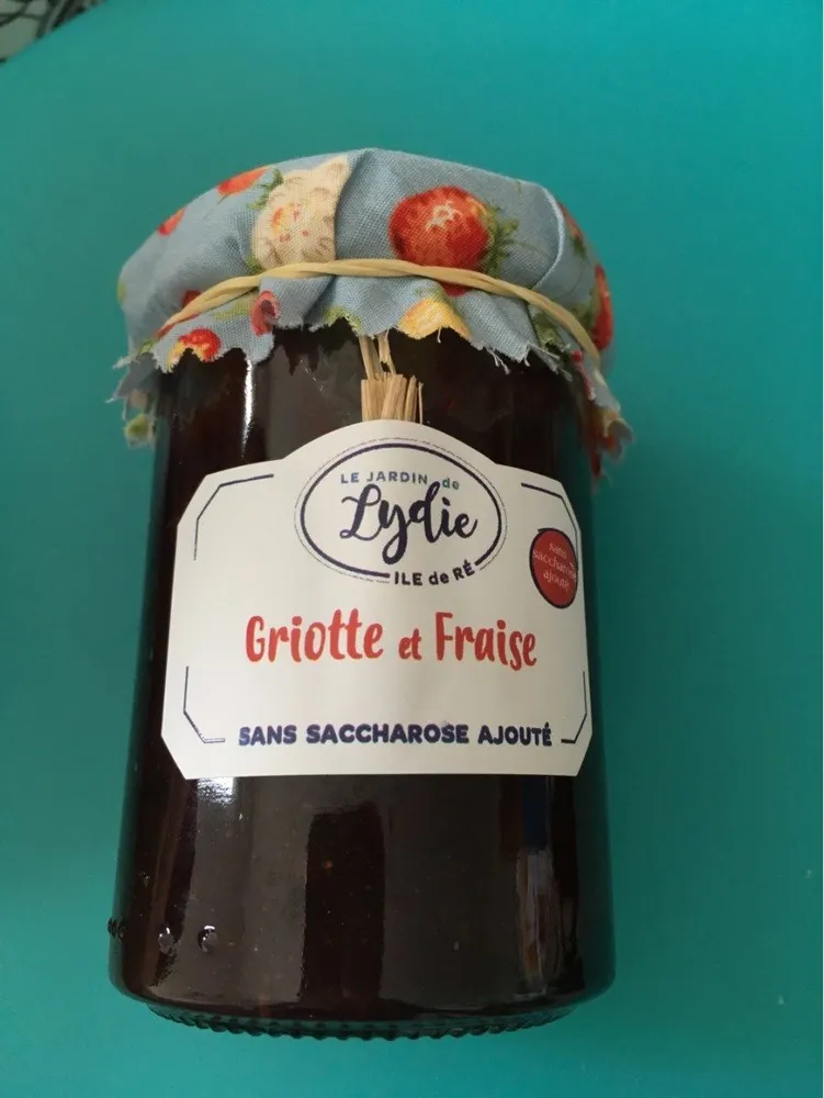 Confiture griotte et fraise