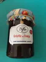 Confiture griotte et fraise
