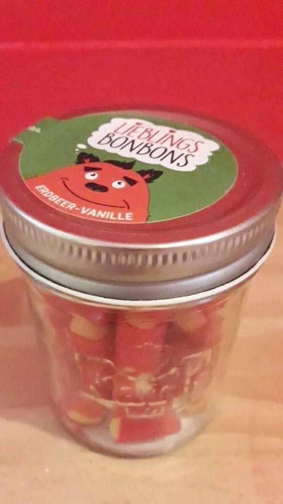 Bonbons fraise vanille