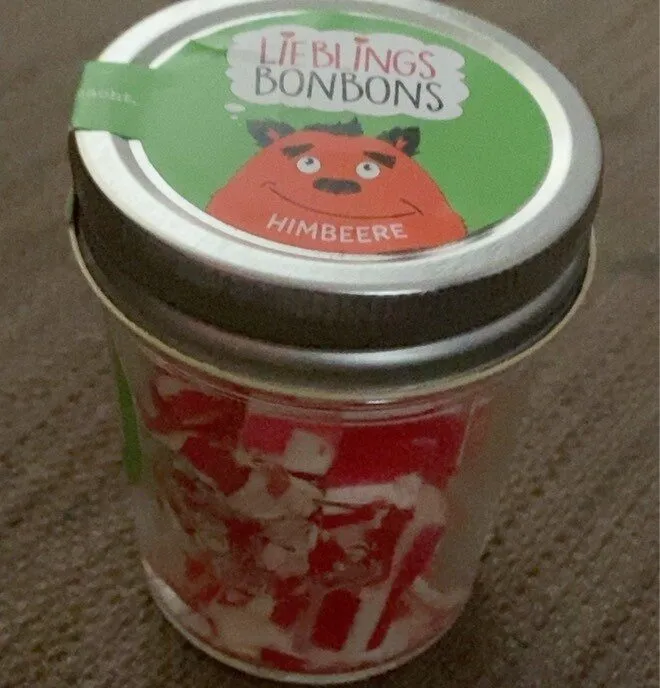 Bonbons mit Himbeergeschmack