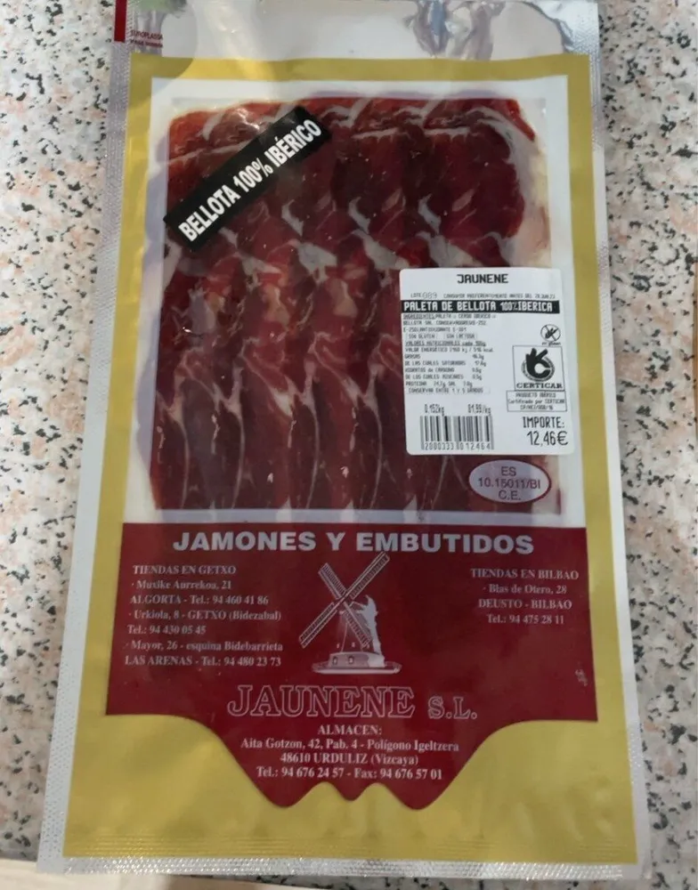 Paleta de bellota 100% iberica