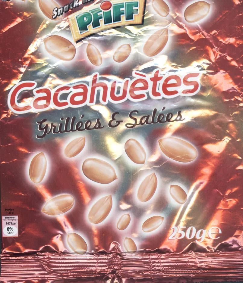 Cacahuètes grillées & salées