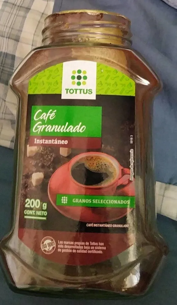 Café granulado instantaneo