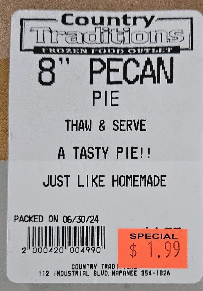 8' Pecan Pie