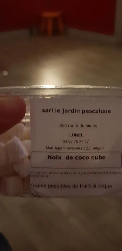 Noix de coco cube