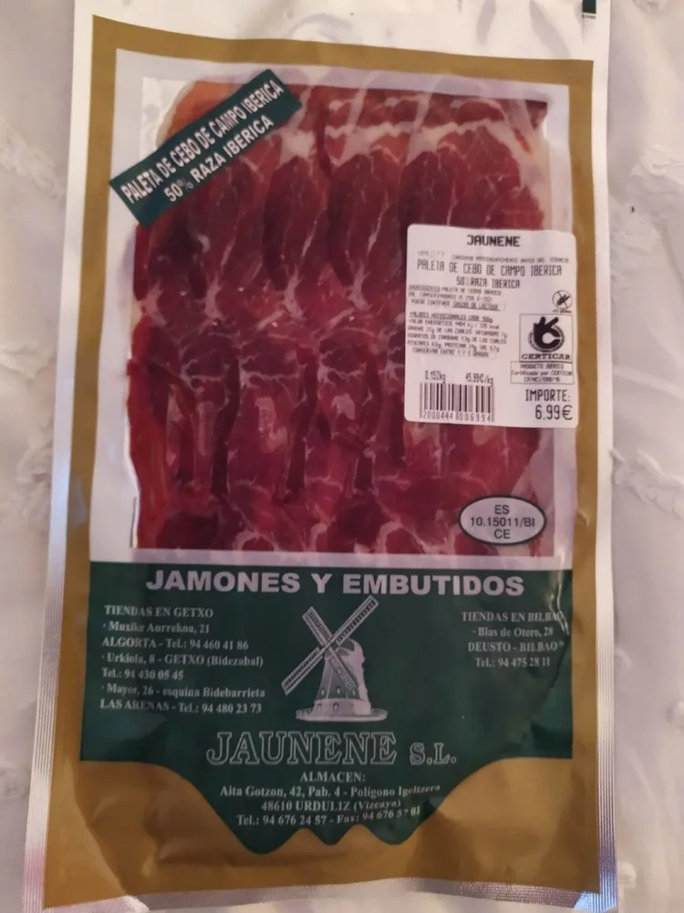 Paleta de cebo de campo ibérica 50% iberica