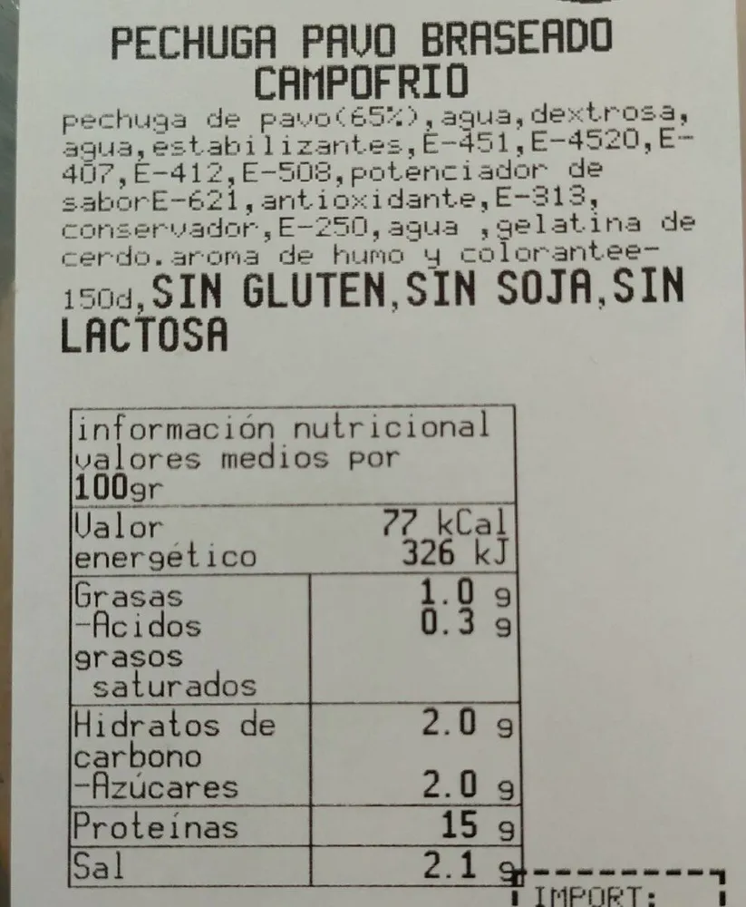 Pechuga pavo braseado
