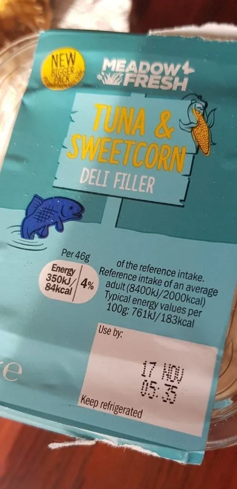 Tuna and sweetcorn