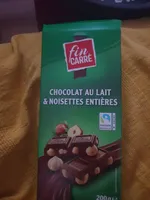 Chocolat Lait Noisettes entières