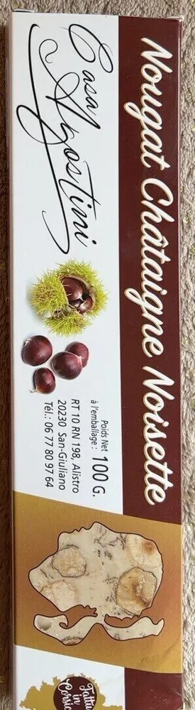 Nougat châtaigne noisette