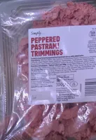 Peppered Pastrami trimmings