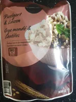 Orge mondé et lentilles