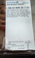 4 pains aux raisins 360g