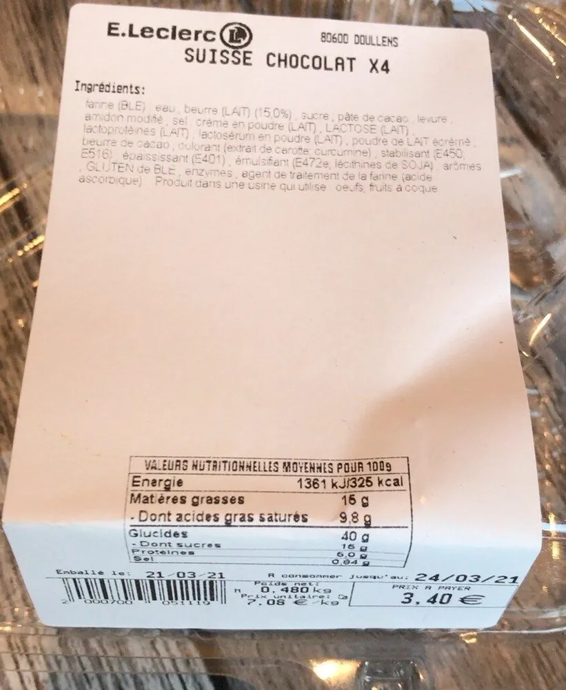 suisse au chocolat