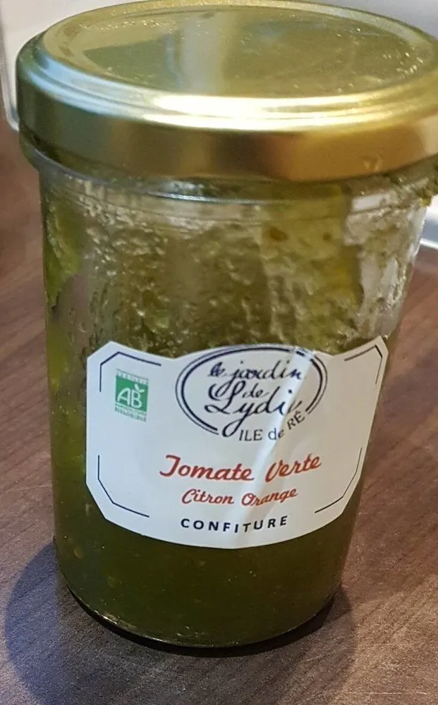 Confiture tomate verte