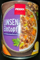 Linseneintopf mit Schweinefleisch