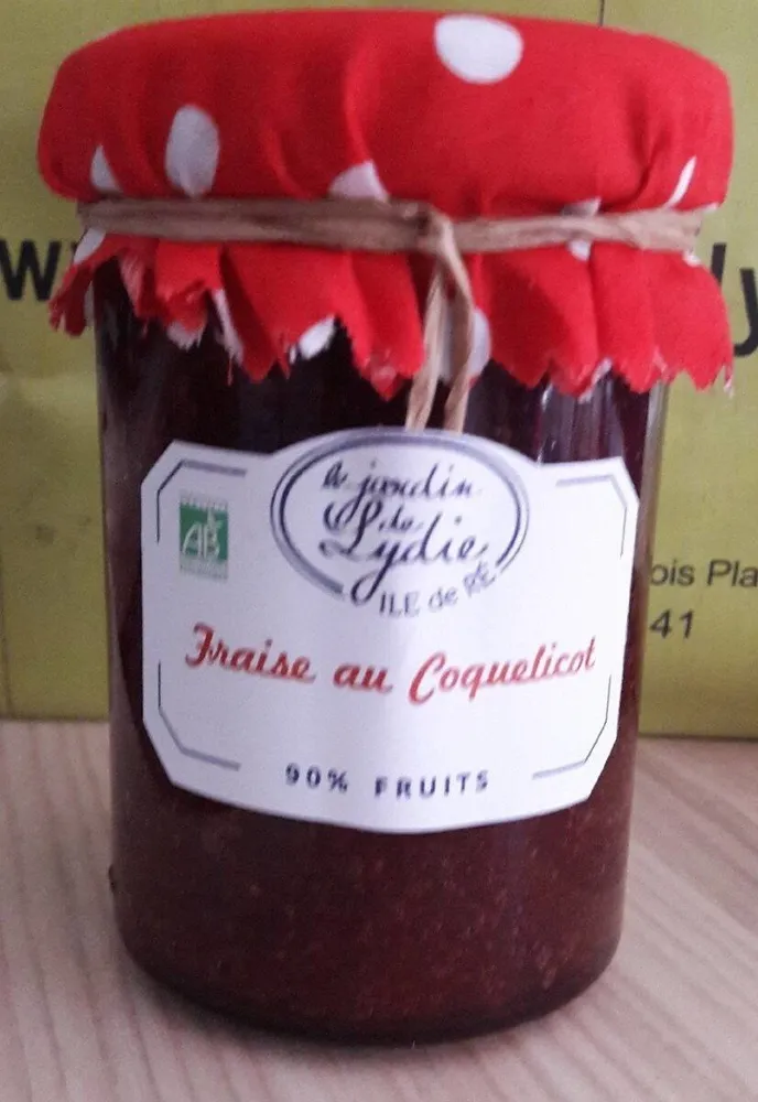Confiture fraise au coquelicot