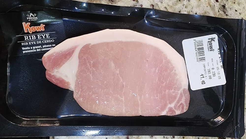 Rib eye de cerdo